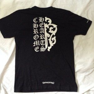 Chrome Hearts Script Dagger Logo Tee